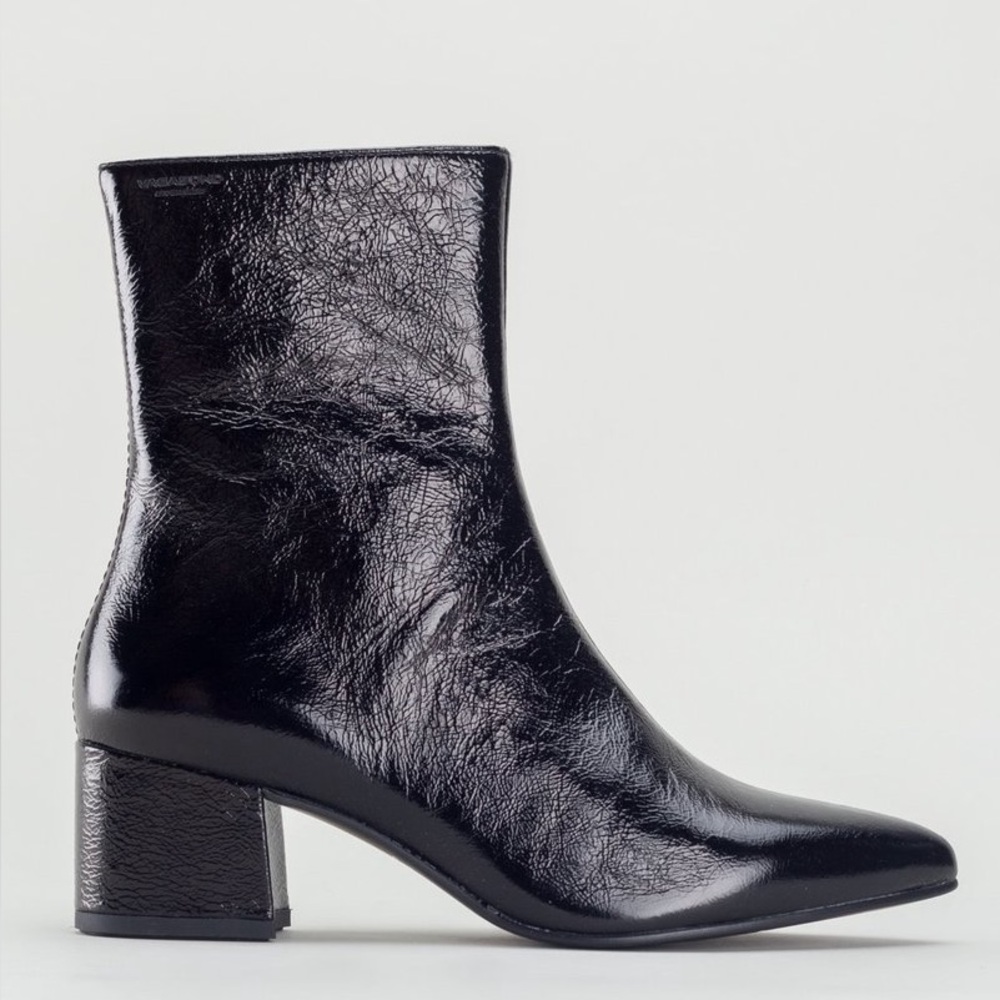 Vagabond Mya Crinkle Patent Leather Boots